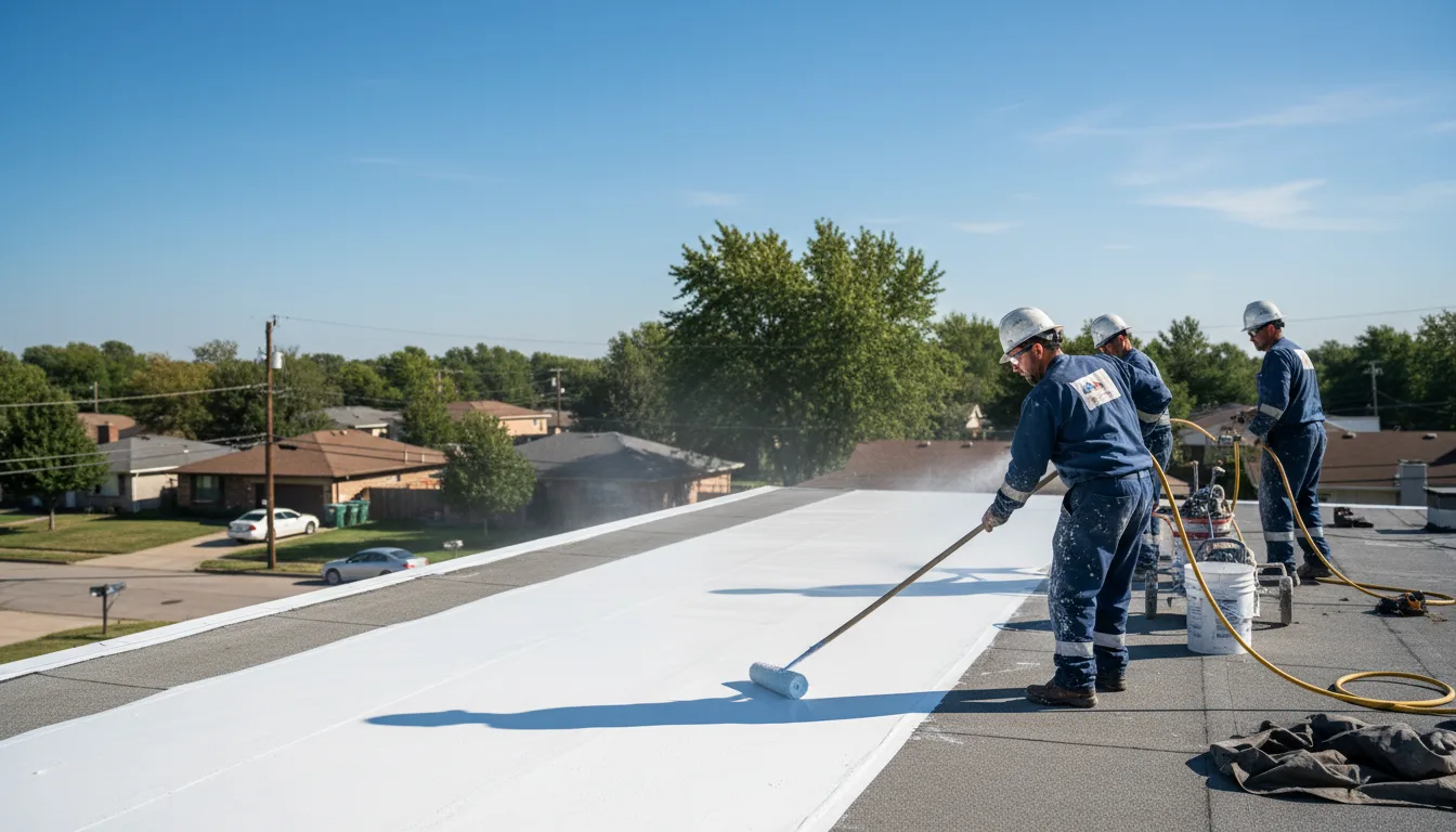 Commercial roof coating in Laurel, MS near me